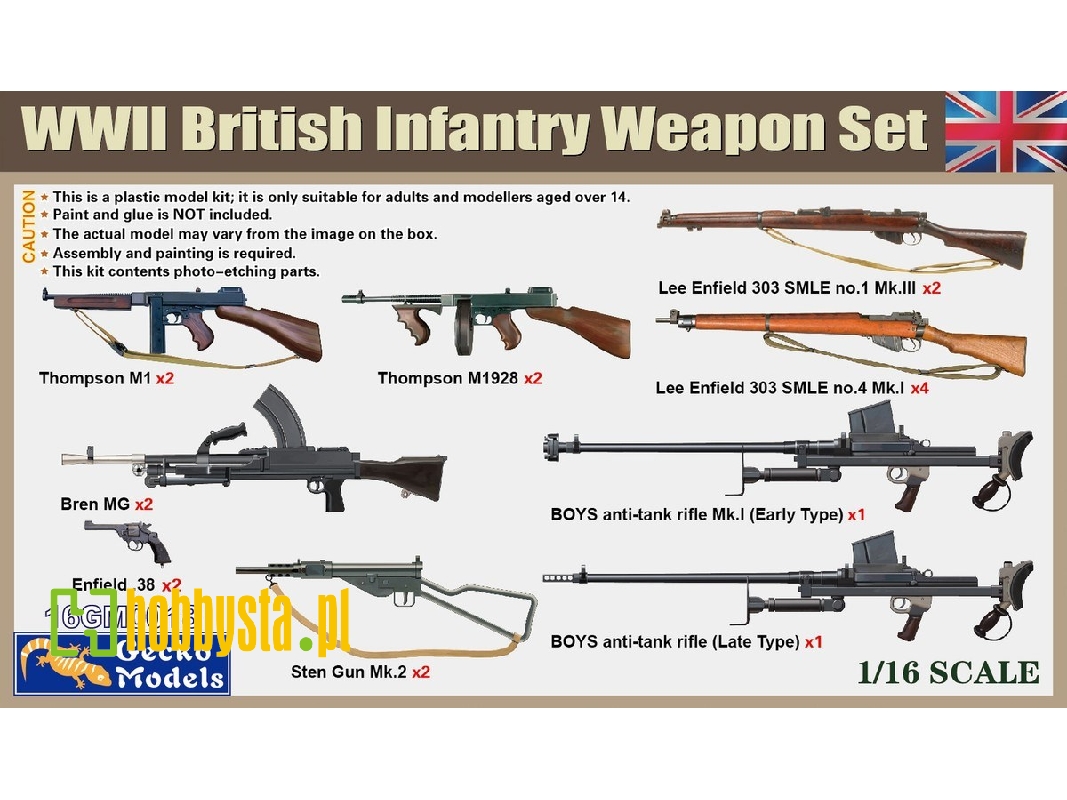 Wwii British Infantry Weapon Set - zdjęcie 1