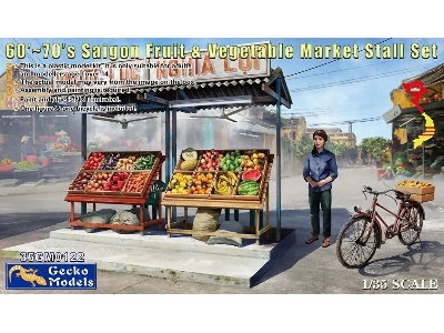 60's-70's Saigon Fruit & Vegetable Market Stall Set - zdjęcie 1