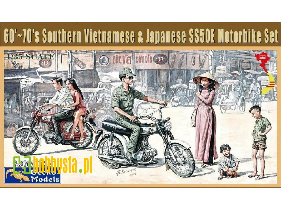 60's-70's South Vietnamese & Japanese Ss50e Motorbike Set - zdjęcie 1