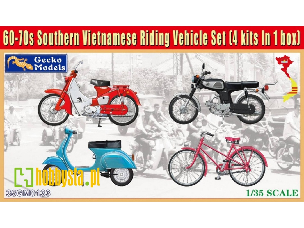 Southern Vietnamese Riding Vehicle Set (1960s - 1970s) - zdjęcie 1
