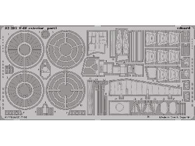  F-8E exterior 1/32 - Trumpeter - blaszki - zdjęcie 2