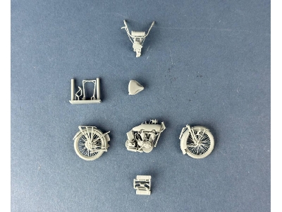 Us Model J Military Motorcycle 1916-1918 (3d-printed) - zdjęcie 10