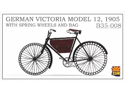 German Victoria Model 12 With Spring Wheels And Bag (1905 / 3d-printed) - zdjęcie 1