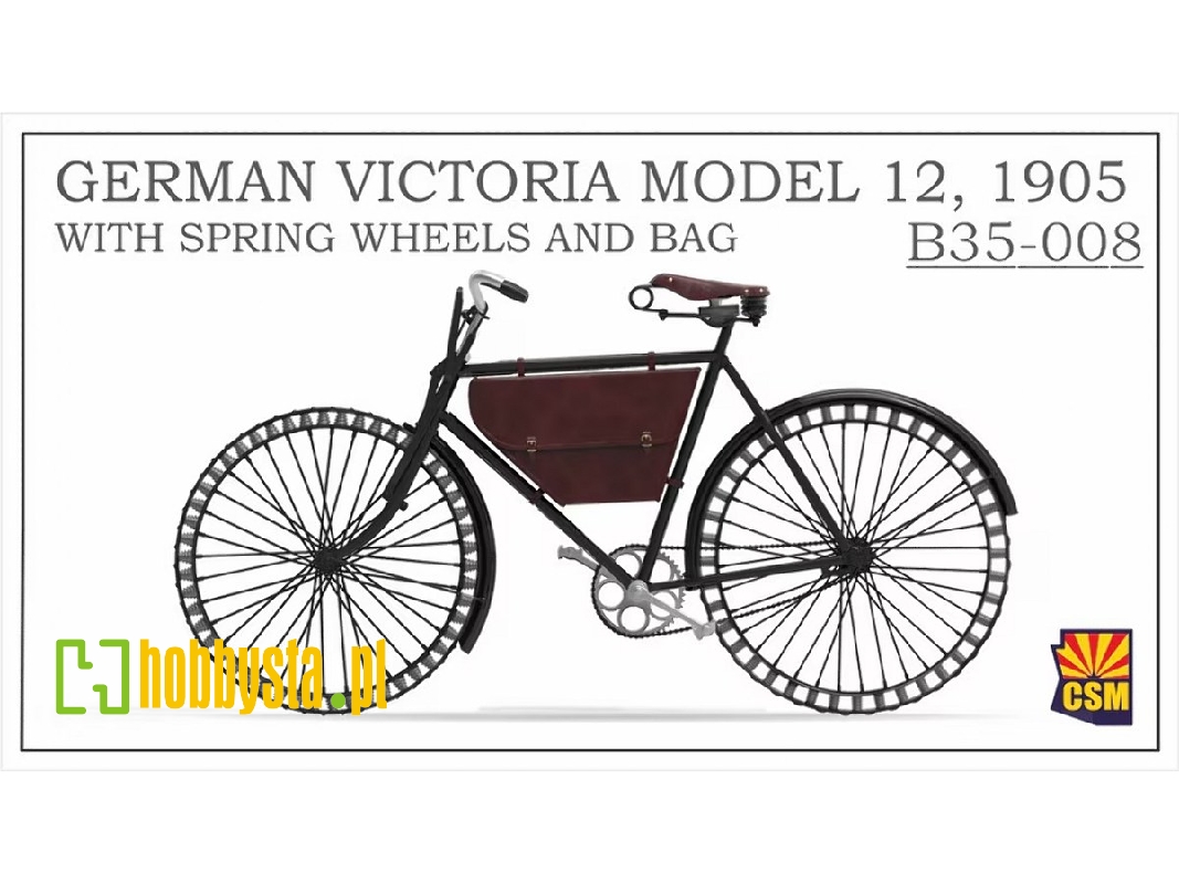 German Victoria Model 12 With Spring Wheels And Bag (1905 / 3d-printed) - zdjęcie 1