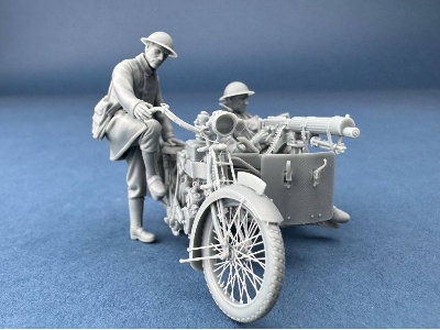 Machine Gun Corps Rider Starting The Motorcycle (3d-printed) - zdjęcie 4