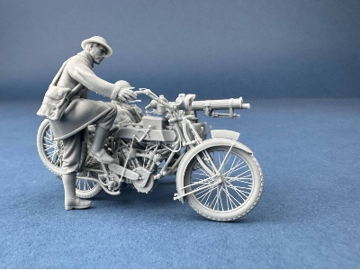 Machine Gun Corps Rider Starting The Motorcycle (3d-printed) - zdjęcie 5