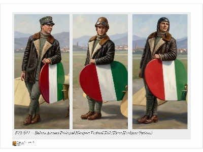 Italian Airman Posing At Nieuport Xi Rudder (1 Figure) - zdjęcie 2