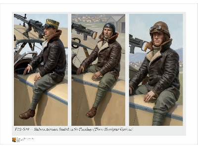 Italian Airman Seated Of The Fuselage (1 Figure / 3d-printed) - zdjęcie 1