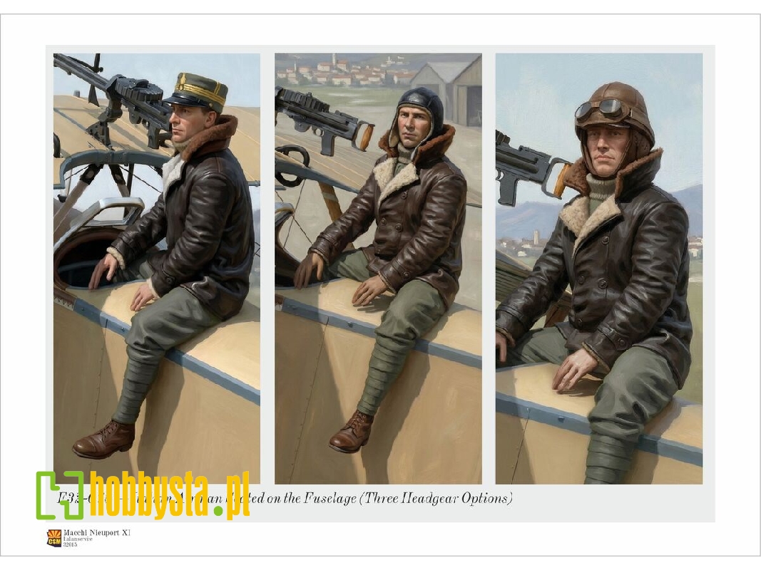 Italian Airman Seated Of The Fuselage (1 Figure / 3d-printed) - zdjęcie 1