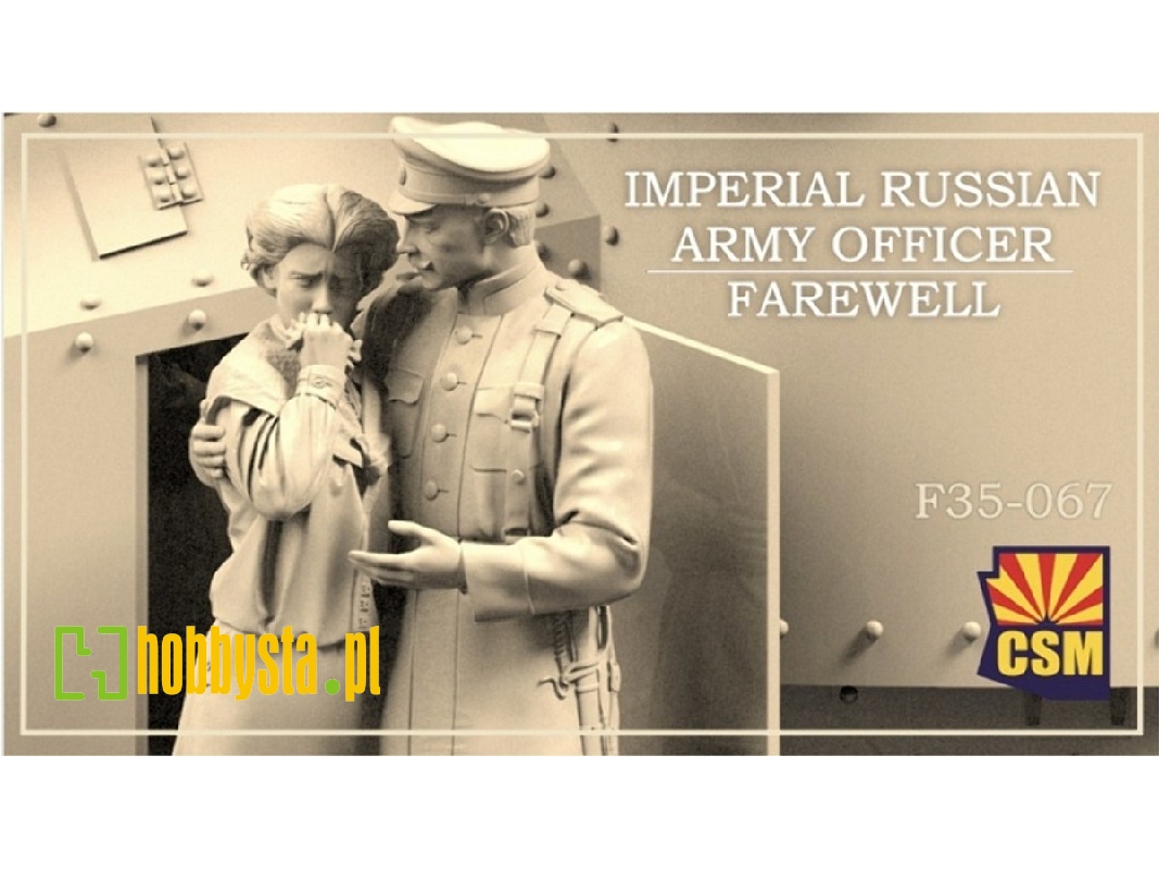 Imperial Russian Army Officer Farewell (2 Figures / 3d-printed) - zdjęcie 1