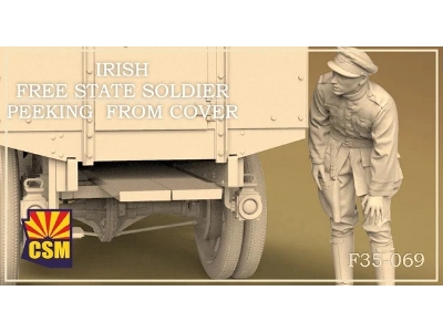 Irish Free State Soldier Peeking From Cover (1 Figure / 3d-printed) - zdjęcie 1