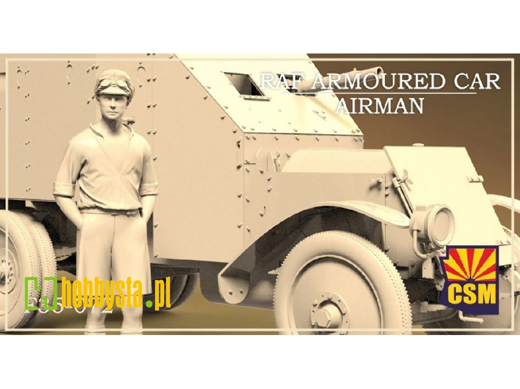 Raf Armoured Car Airman (1 Figure / 3d-printed) - zdjęcie 1