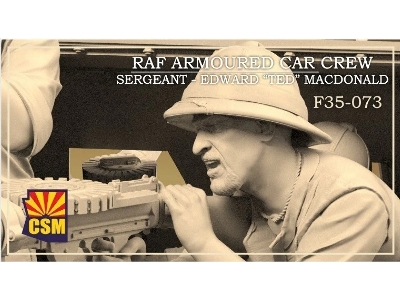 Raf Armoured Car Crew Sergeant Edward "ted" Macdonald - zdjęcie 1