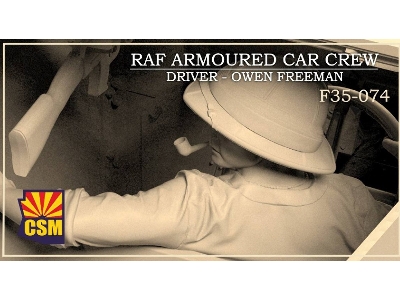 Raf Armoured Car Crew Driver - Owen Freeman (1 Figure / 3d-printed) - zdjęcie 1