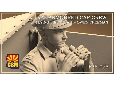 Raf Armoured Car Crew Driver - F/L Robert Evans (1 Figure / 3d-printed) - zdjęcie 1