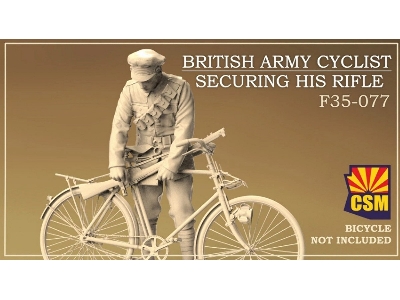 British Army Cyclist Securing His Rifle (1 Figure / 3d-printed) - zdjęcie 1