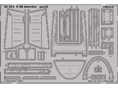  F-8E interior S. A. 1/32 - Trumpeter - blaszki - zdjęcie 3