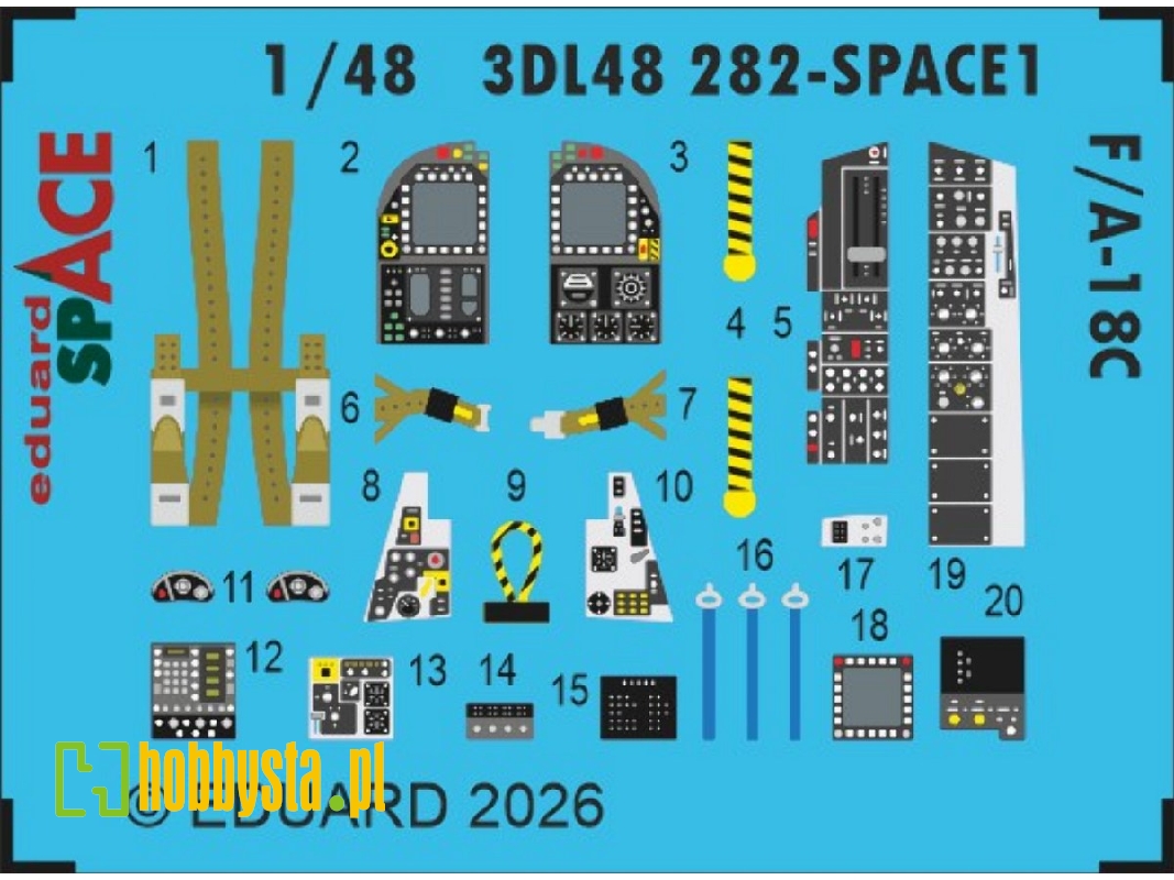Mcdonnell Douglas F/A-18 C Hornet - Space Set (For Eduard / Kinetic Kits) - zdjęcie 1