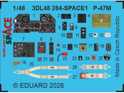 Republic P-47 M Thunderbolt - Space Set (For Tamiya Kits) - zdjęcie 1