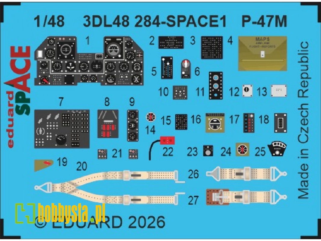 Republic P-47 M Thunderbolt - Space Set (For Tamiya Kits) - zdjęcie 1
