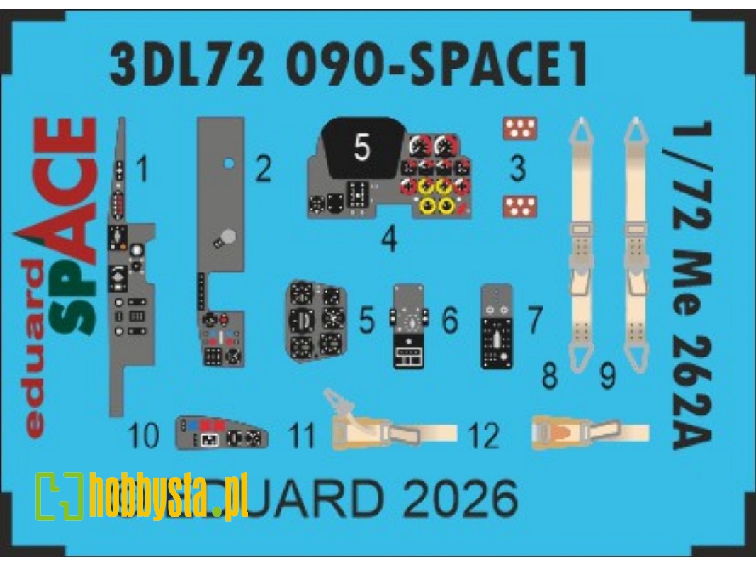Messerschmitt Me-262 A - Space Set (For Arma Hobby Kits) - zdjęcie 1