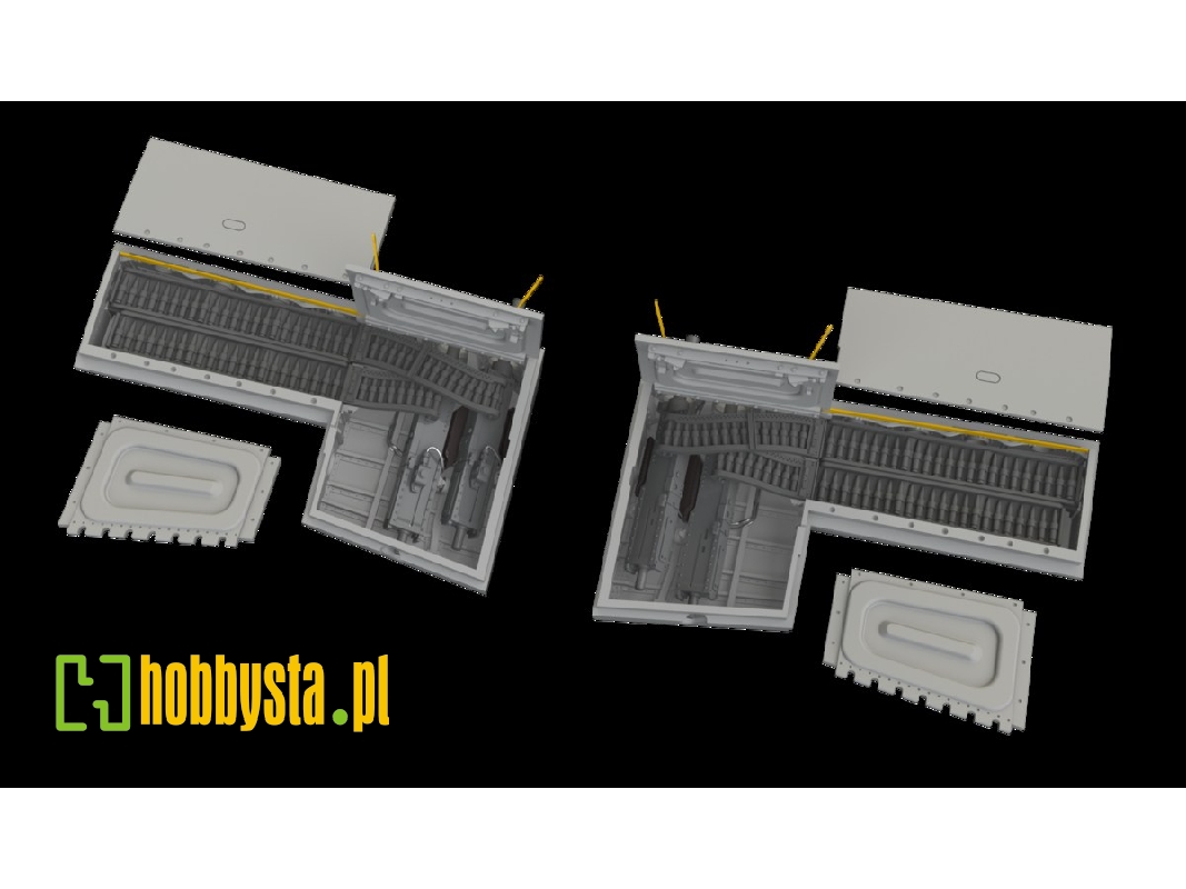 North American P-51 B/C Mustang - Gun Bays (For Eduard Kits / 3d-printed) - zdjęcie 1