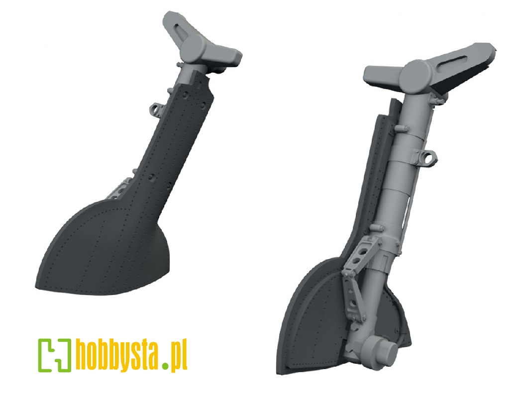 Supermarine Spitfire Mk.Ixe - Undercarriage Legs (For Airfix Kits / 3d-printed) - zdjęcie 1