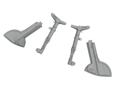 Supermarine Spitfire Mk.Ixe - Undercarriage Legs (For Airfix Kits / 3d-printed) - zdjęcie 2