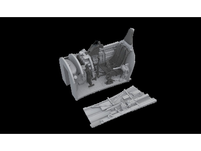 Curtiss P-40 K - Cockpit Set (For Eduard Kits / 3d-pritned) - zdjęcie 1