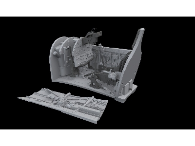 Curtiss P-40 K - Cockpit Set (For Eduard Kits / 3d-pritned) - zdjęcie 2