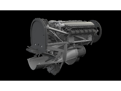 Curtiss P-40 K - Engine Set (For Eduard Kits / 3d-pritned) - zdjęcie 1