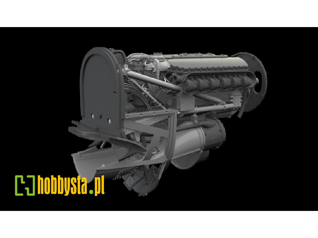 Curtiss P-40 K - Engine Set (For Eduard Kits / 3d-pritned) - zdjęcie 1