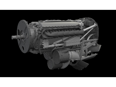 Curtiss P-40 K - Engine Set (For Eduard Kits / 3d-pritned) - zdjęcie 2