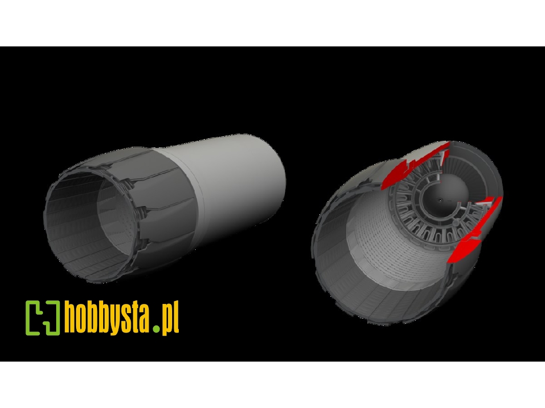 Grumman F-14 D Tomcat - Exhaust Nozzles (For Tamiya Kits / 3d-printed) - zdjęcie 1