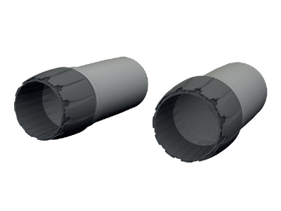 Grumman F-14 D Tomcat - Exhaust Nozzles (For Tamiya Kits / 3d-printed) - zdjęcie 2