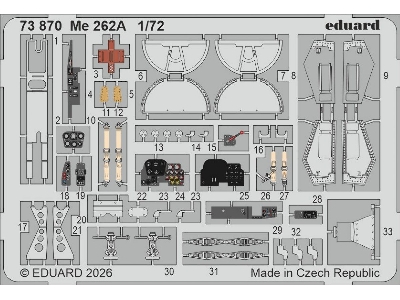 Messerschmitt Me-262 A - Pe Parts (For Arma Hobby Kits) - zdjęcie 1