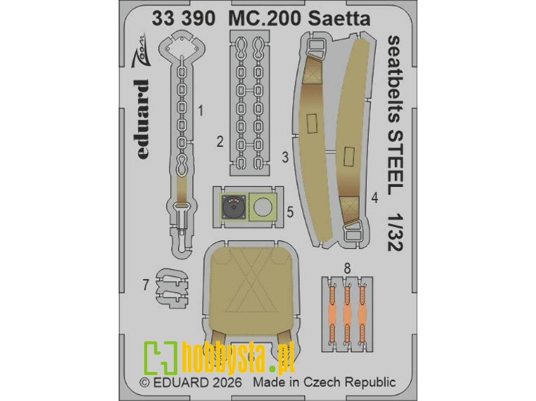 Macchi Mc.200 Saetta - Big Ed Set (For Italeri Kits) - zdjęcie 1