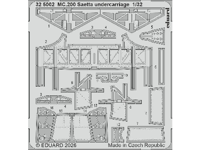 Macchi Mc.200 Saetta - Big Ed Set (For Italeri Kits) - zdjęcie 4