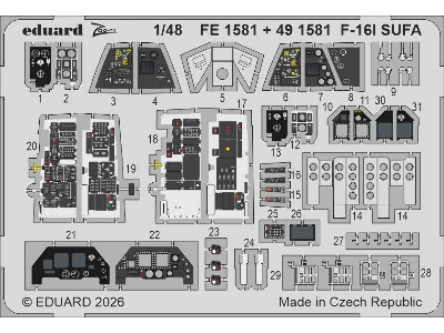 Lockheed Martin F-16i Sufa - Big Ed Set (For Gwh Kits) - zdjęcie 3