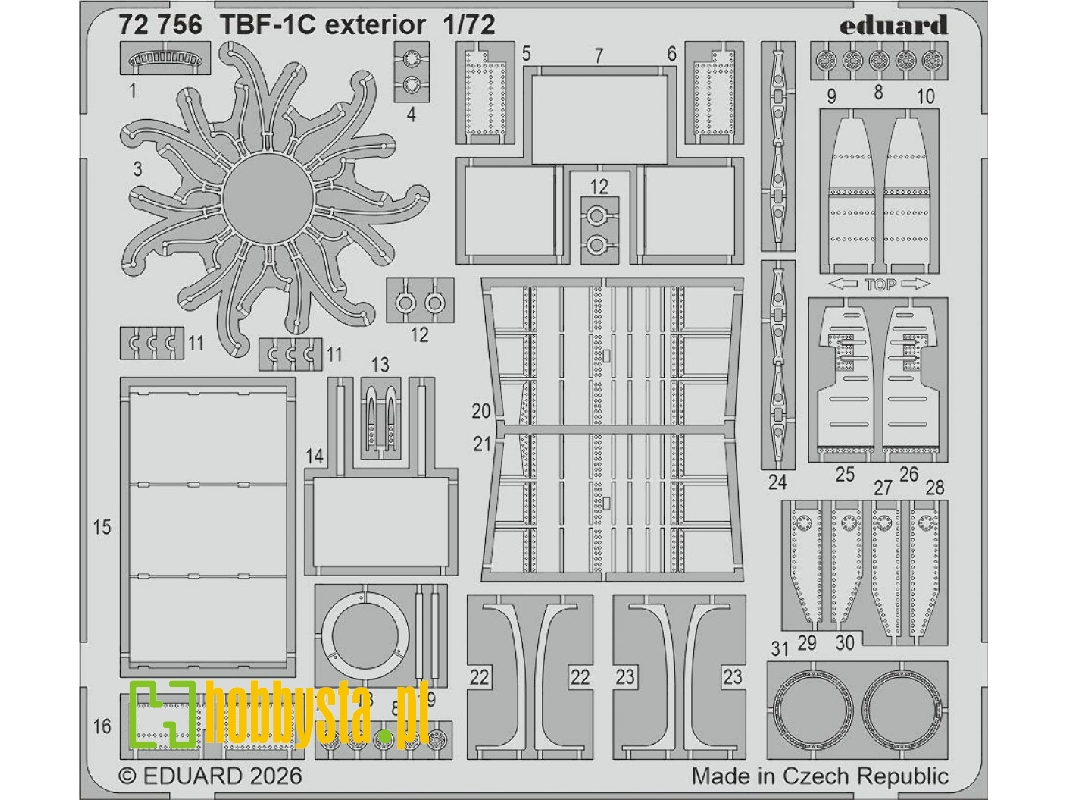 Grumman Tbf-1c Avenger - Big Ed Set (For Hobby Boss Kits) - zdjęcie 1