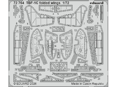 Grumman Tbf-1c Avenger (Folded Wings) - Big Ed Set (For Hobby Boss Kits) - zdjęcie 3