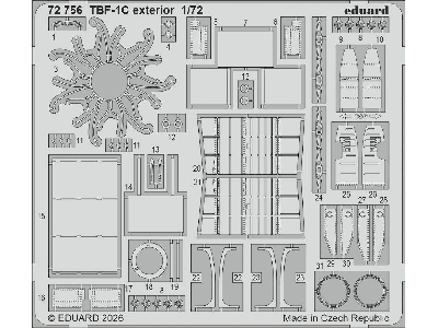 Grumman Tbf-1c Avenger (Folded Wings) - Big Ed Set (For Hobby Boss Kits) - zdjęcie 5