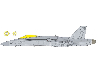 Mcdonnell Douglas F/A-18 C Hornet - Tface Mask Set (For Eduard / Kinetic Kits) - zdjęcie 1