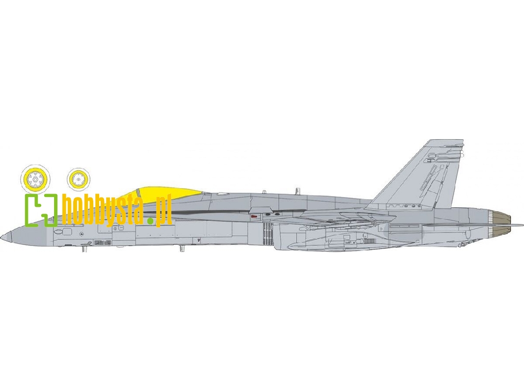 Mcdonnell Douglas F/A-18 C Hornet - Tface Mask Set (For Eduard / Kinetic Kits) - zdjęcie 1