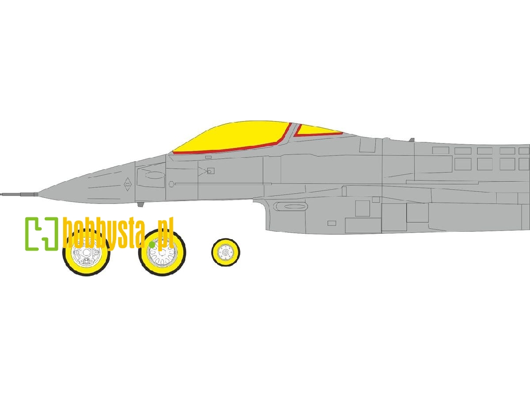 Lockheed Martin F-16 Cj Block 50 - Tface Mask Set (For Tamiya Kits) - zdjęcie 1