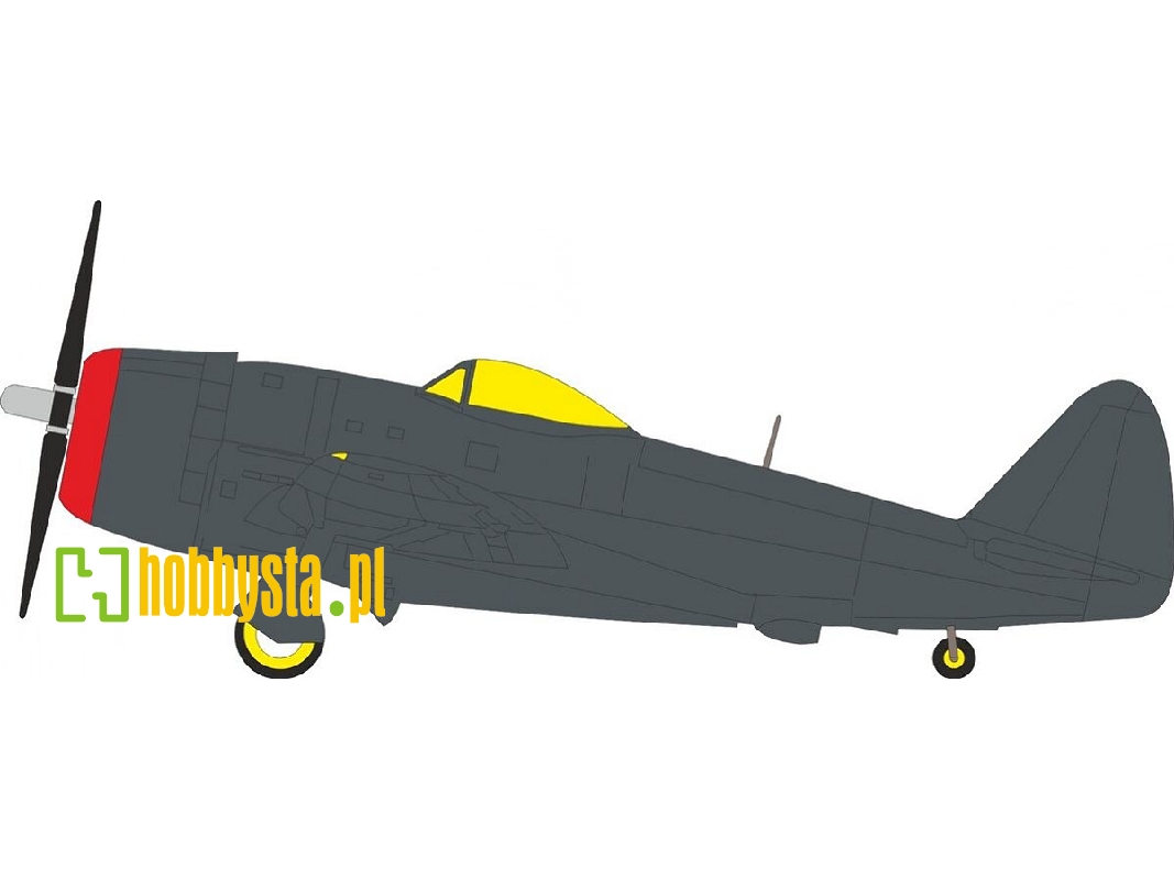 Republic P-47 M Thunderbolt - Tface Mask Set (For Tamiya Kits) - zdjęcie 1