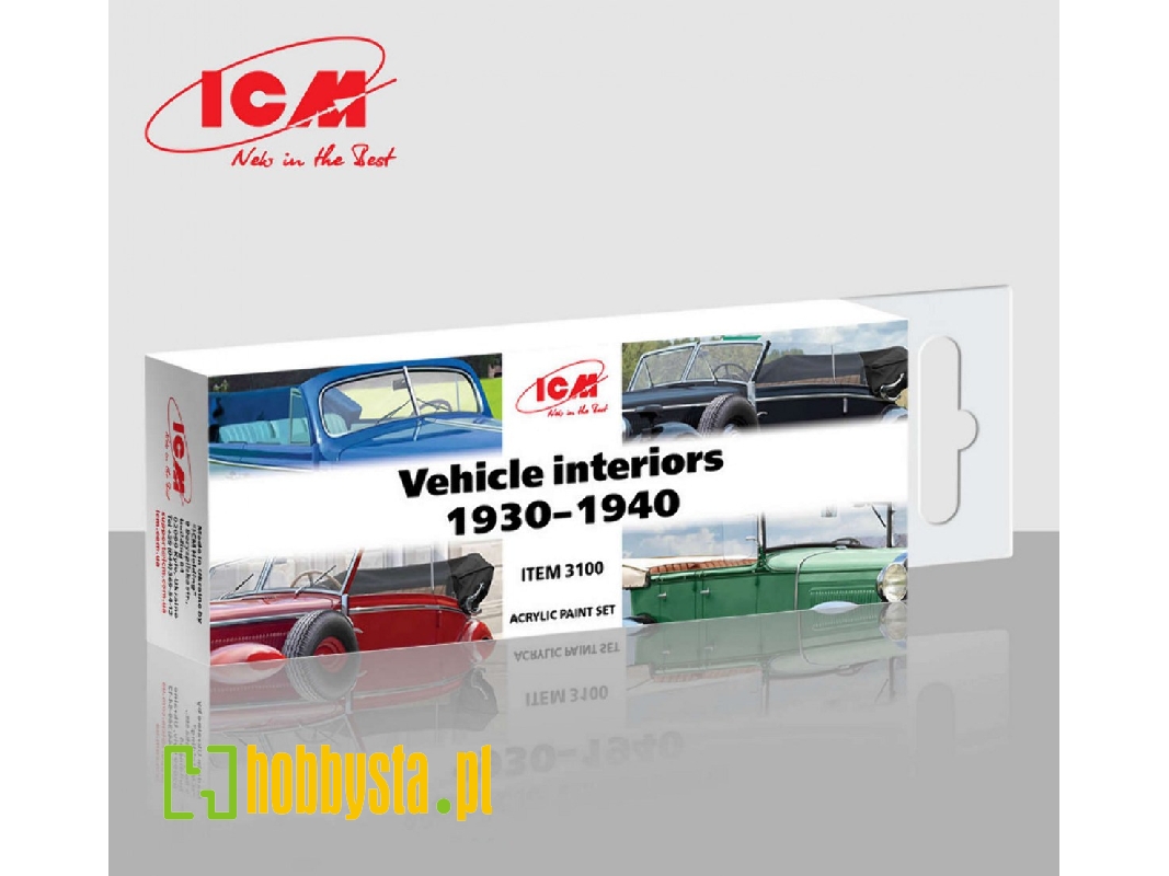 Acrylic Paints Set For Vehicle Interiors (1930 - 1940) - zdjęcie 1