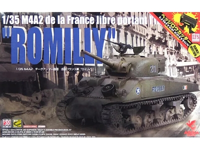 Sherman M4a2 De La France Libre Portant L'inscription "romilly" - zdjęcie 1