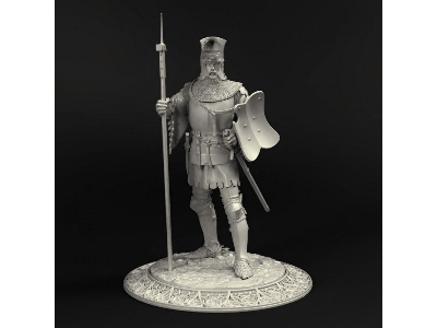 North European Knight With "klappvisor" Bascinet - End Of The 14th Century - zdjęcie 6