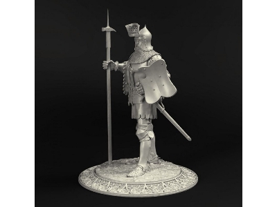 North European Knight With "klappvisor" Bascinet - End Of The 14th Century - zdjęcie 7